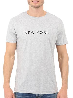 grey cotton chest print tshirt - 15621914 - Standard Image - 1
