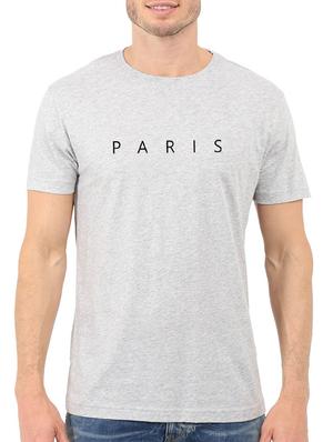 grey cotton chest print tshirt - 15621917 - Standard Image - 1