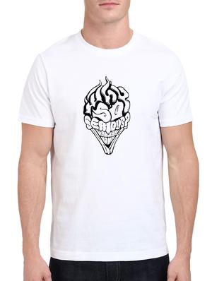 white cotton chest print tshirt - 15621928 - Standard Image - 1