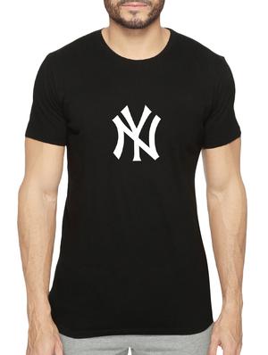 black cotton chest print tshirt - 15621935 - Standard Image - 1