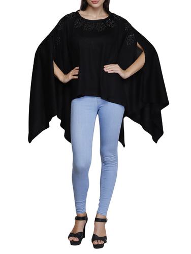 embellished asymmetric poncho - 15622059 - Very Small Image - 1