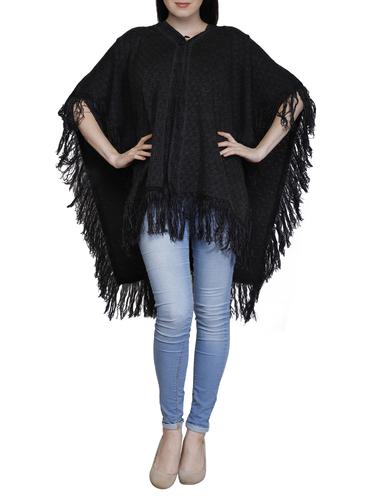 high-low fringed poncho - 15622073 - Very Small Image - 1
