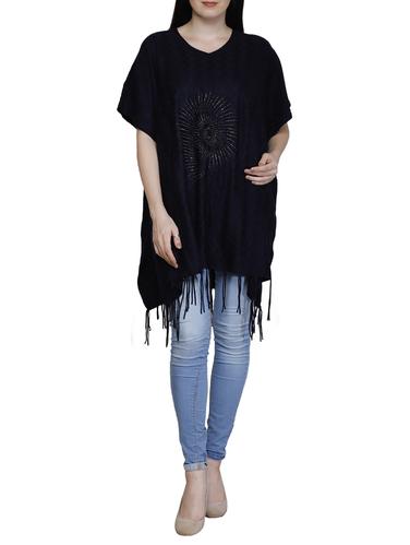 embellished fringed poncho - 15622076 - Very Small Image - 1