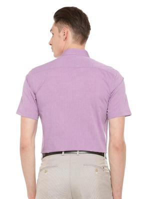 purple cotton formal shirt - 15622319 - Standard Image - 2