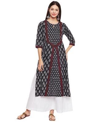 Printed straight kurta - 15622373 - Standard Image - 1