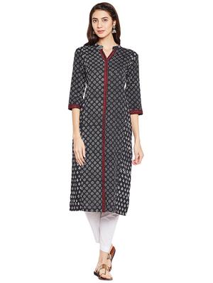 Straight printed kurta - 15622377 - Standard Image - 1