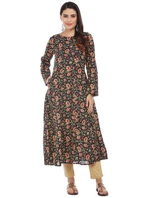 A-line printed kurta - 15622380 - Standard Image - 1