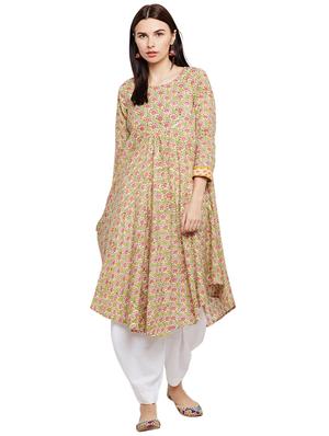 Asymmetric printed kurta - 15622416 - Standard Image - 1