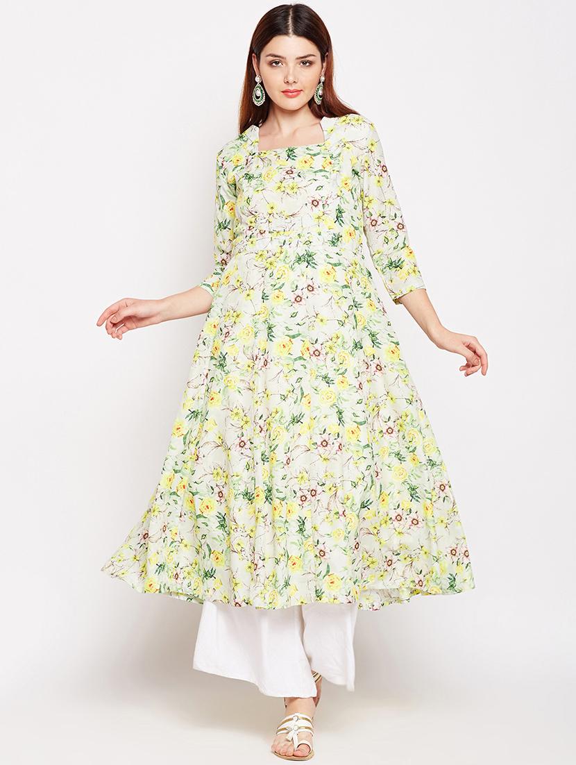A-line floral print kurta - 15622417 - Zoom Image - 1