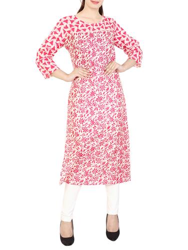 Printed straight kurta - 15622634 - Very Small Image - 1