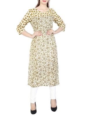 Printed straight kurta - 15622635 - Standard Image - 1
