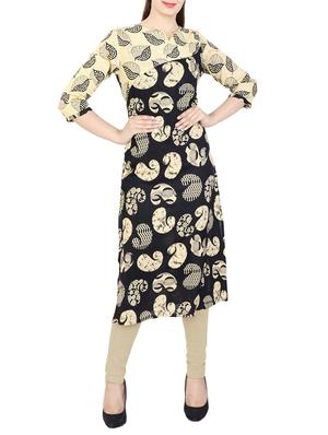 Paisley straight kurta - 15622640 - Standard Image - 1