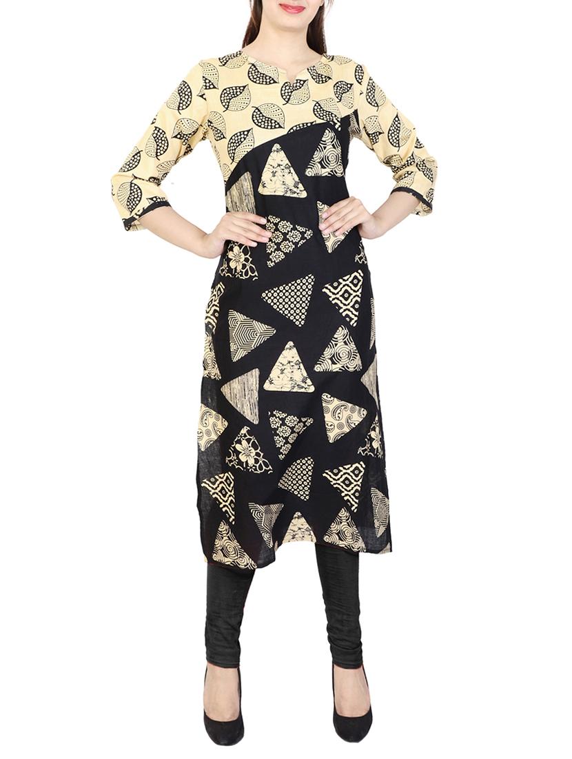 Geometrical straight kurta - 15622641 - Zoom Image - 1