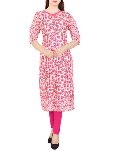 Key hole straight kurta - 15622644 - Very Small Image - 1