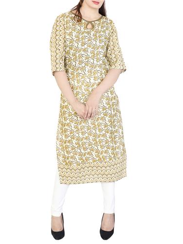 Key hole straight kurta - 15622645 - Very Small Image - 1