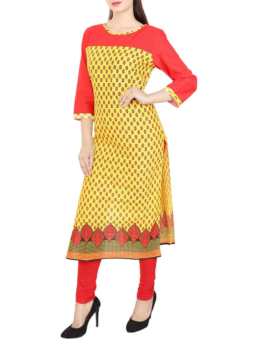 Printed straight kurta - 15622646 - Zoom Image - 1