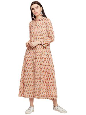 Printed a-line dress - 15623362 - Standard Image - 1
