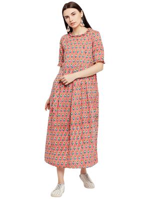 Printed a-line dress - 15623363 - Standard Image - 1