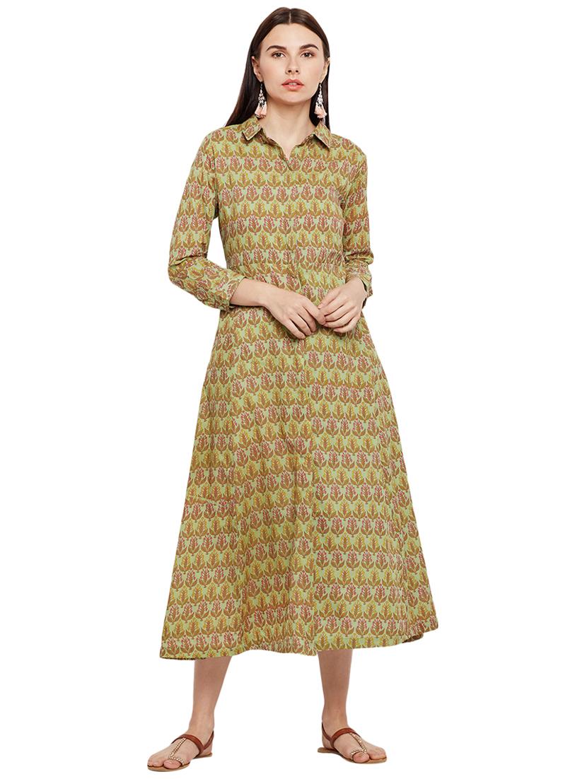 Printed a-line dress - 15623364 - Zoom Image - 1
