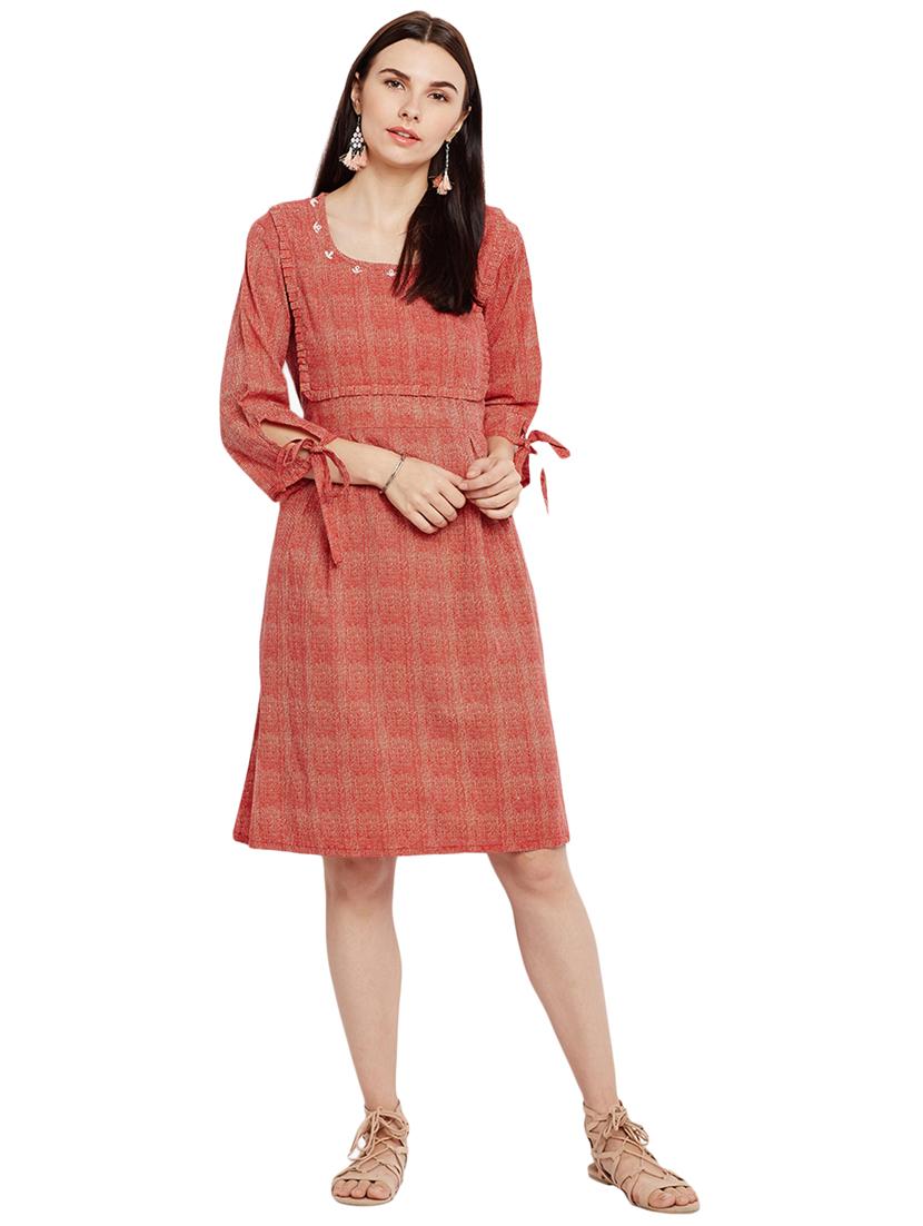 Printed a-line dress - 15623365 - Zoom Image - 1
