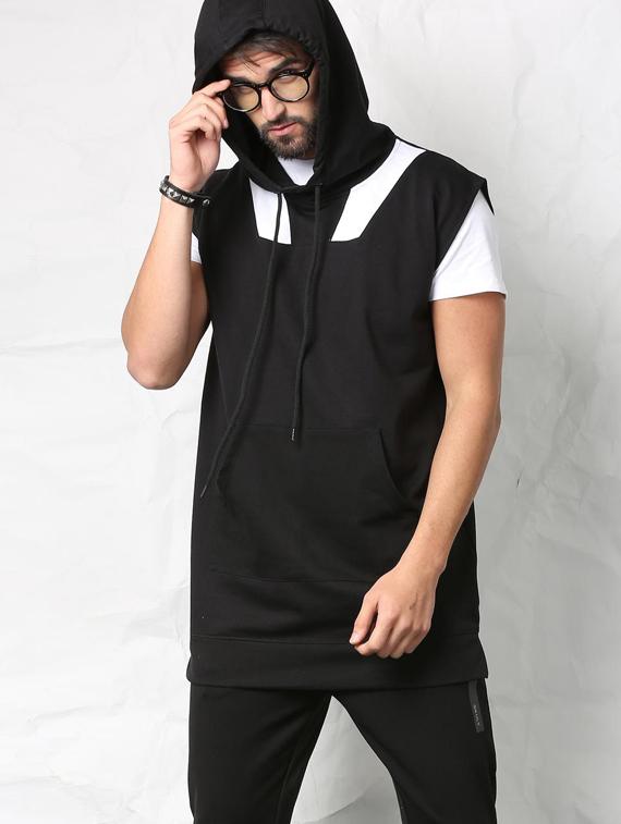 black polyester sweatshirt - 15623455 - Zoom Image - 1