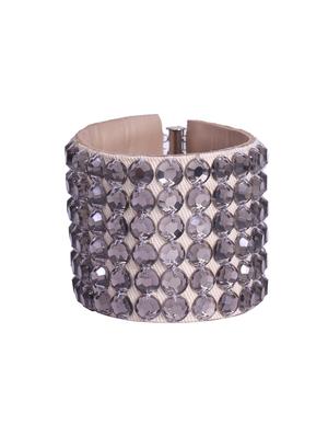 grey crystal cuff bracelet - 15623634 - Standard Image - 1