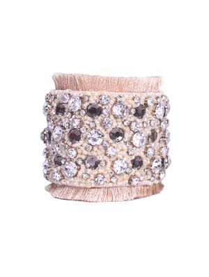 beige crystal cuff bracelet - 15623636 - Standard Image - 1