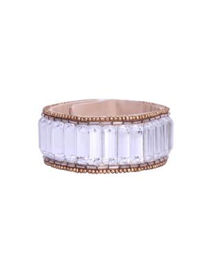 silver crystal cuff bracelet - 15623637 - Standard Image - 1