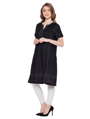 a-line solid kaantha kurta - 15624500 - Standard Image - 2