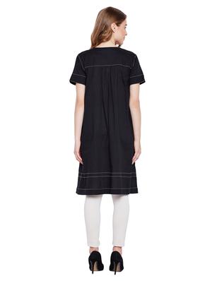 a-line solid kaantha kurta - 15624500 - Standard Image - 3