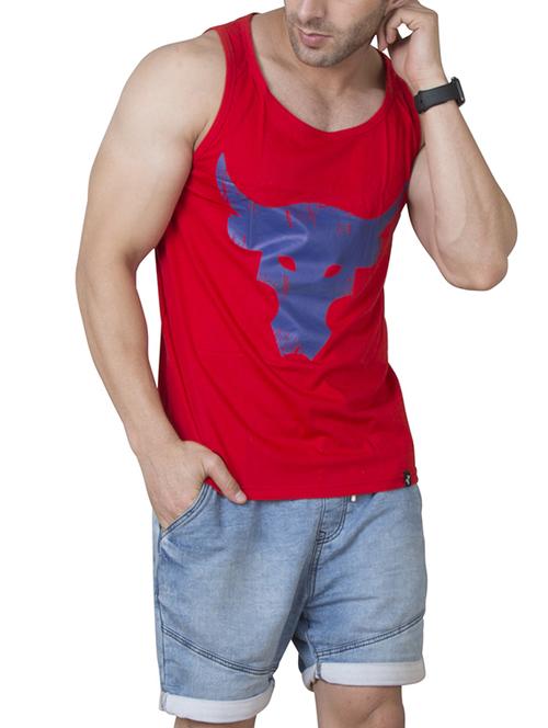 red cotton vest - 15624618 - Very Small Image - 1
