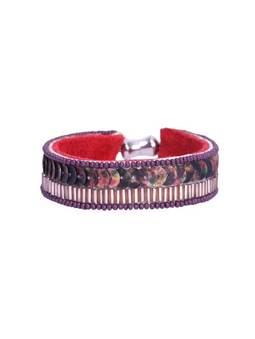 purple crystal links bracelet - 15624679 - Standard Image - 1