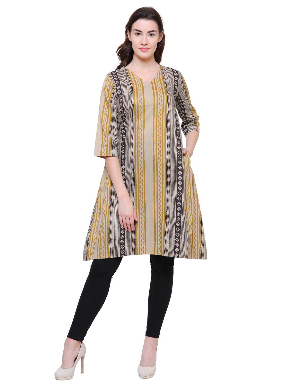 A-line printed kurta - 15625058 - Zoom Image - 1