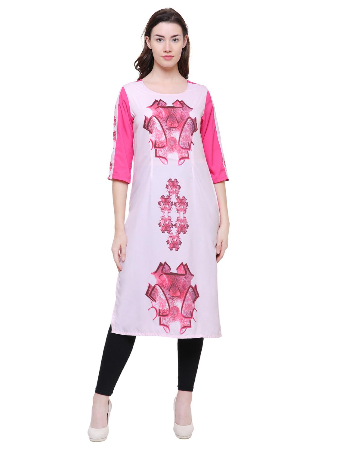 Digital print straight kurta - 15625061 - Zoom Image - 1