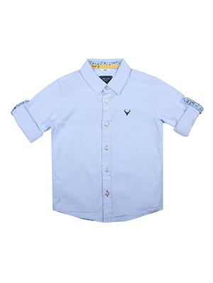 blue cotton shirt - 15625172 - Standard Image - 1