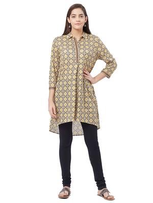 High low printed kurta - 15625186 - Standard Image - 1