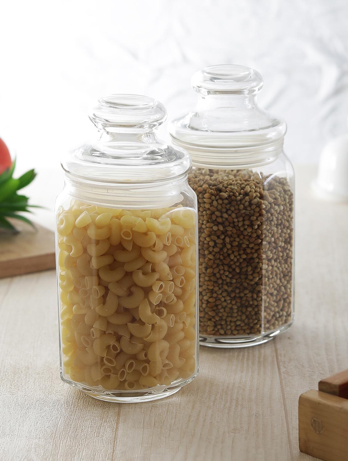 Ocean Tulip Jar with Glass Lid 780 ml - Set of 6 - 15625282 - Zoom Image - 1