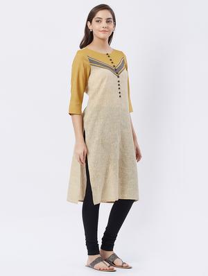 printed straight kurta - 15625336 - Standard Image - 2