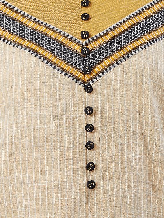 printed straight kurta - 15625336 - Zoom Image - 4