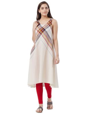 A-line checkered kurta - 15625337 - Standard Image - 1