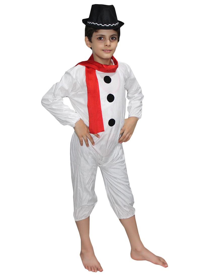 white polyester snow man costume - 15625632 - Zoom Image - 1
