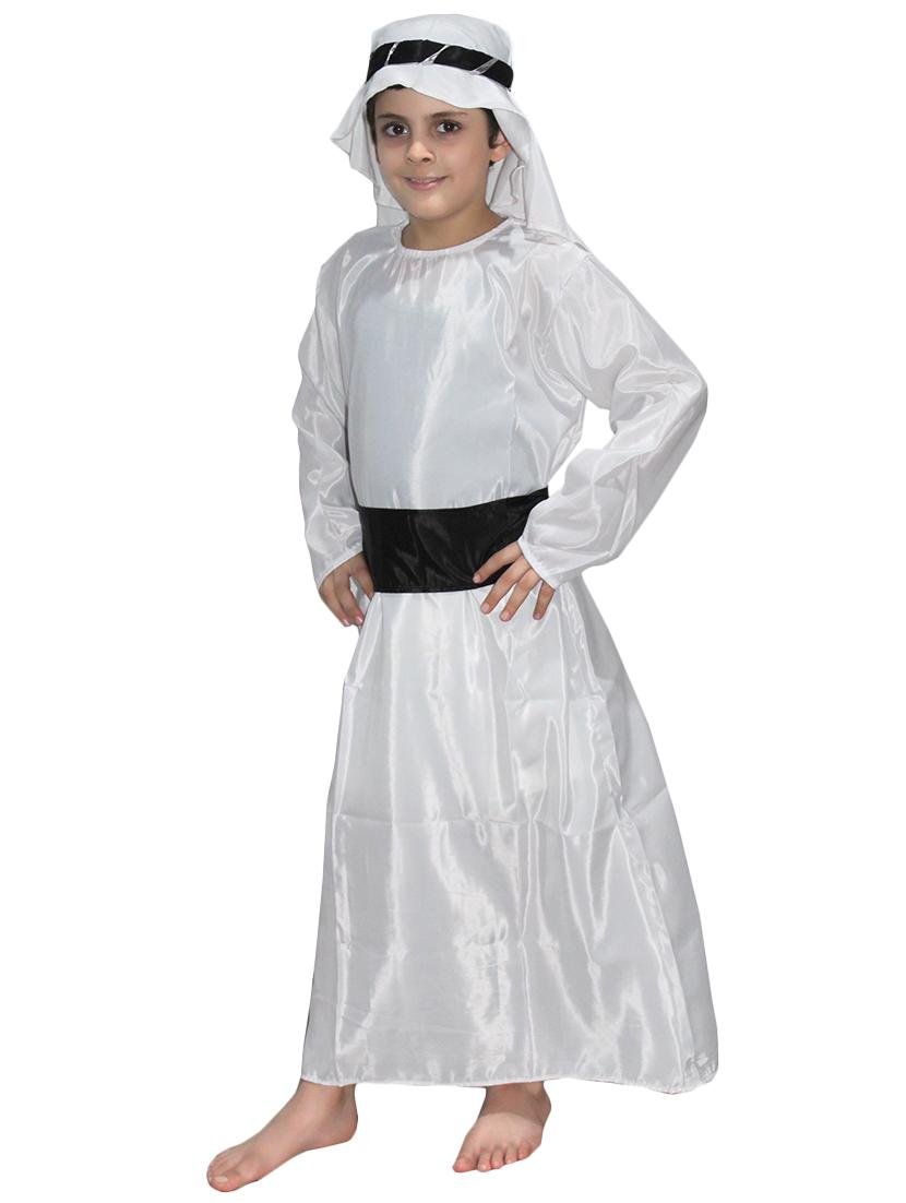 white polyester arabian shaikh costume - 15625633 - Zoom Image - 1