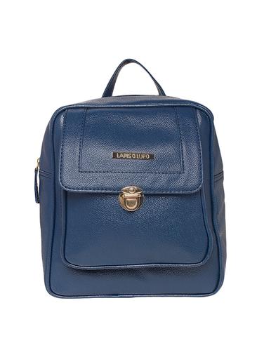 blue leatherette (pu) fashion backpack - 15625750 - Very Small Image - 1