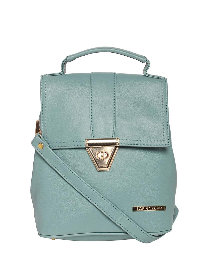 blue leatherette (pu) fashion backpack - 15625753 - Zoom Image - 1