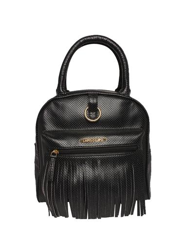 black leatherette (pu) regular backpack - 15625755 - Very Small Image - 1