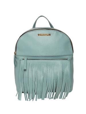 blue leatherette (pu) fashion backpack - 15625759 - Standard Image - 1