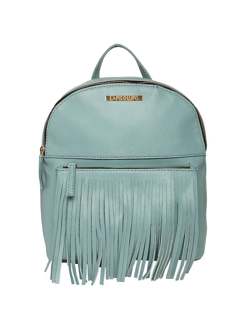 blue leatherette (pu) fashion backpack - 15625759 - Zoom Image - 1