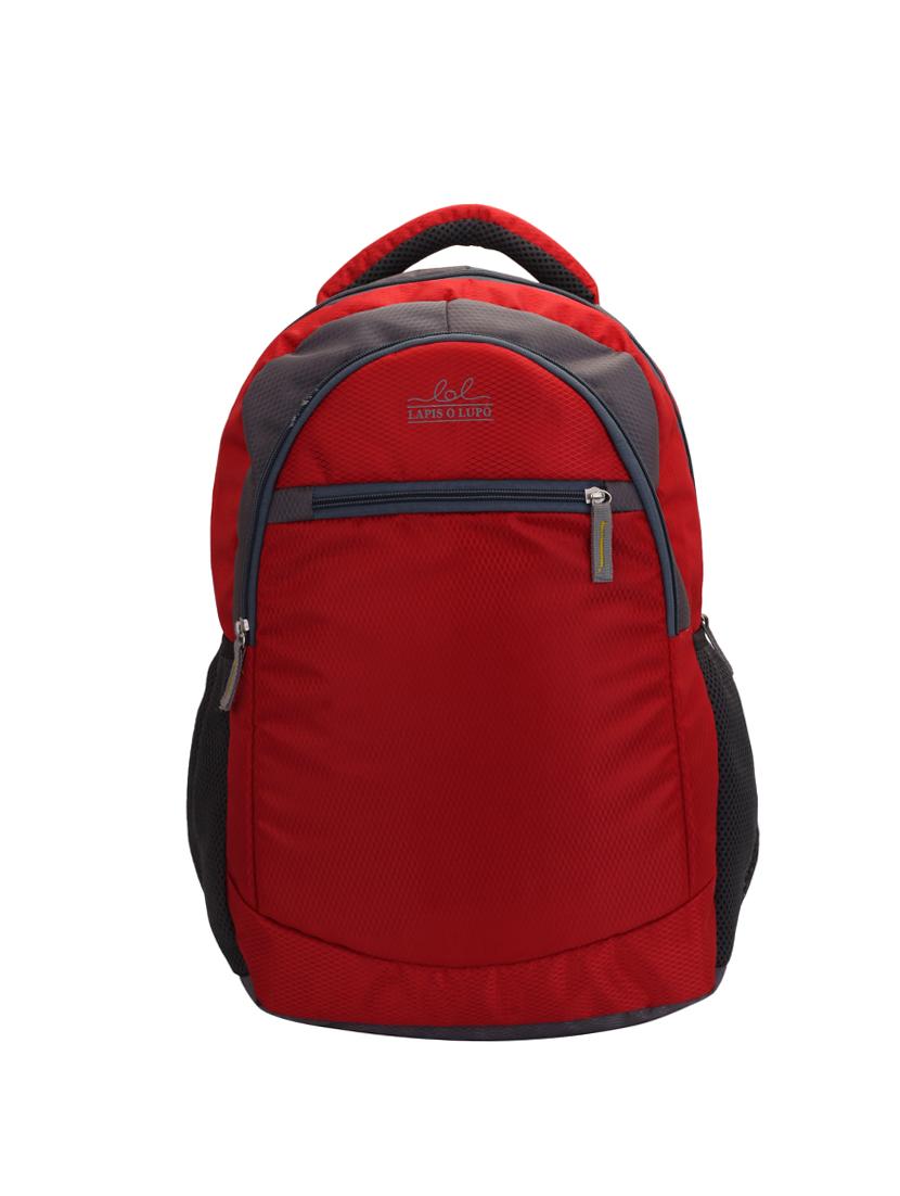 red cotton polyester blend regular backpack - 15625763 - Zoom Image - 1