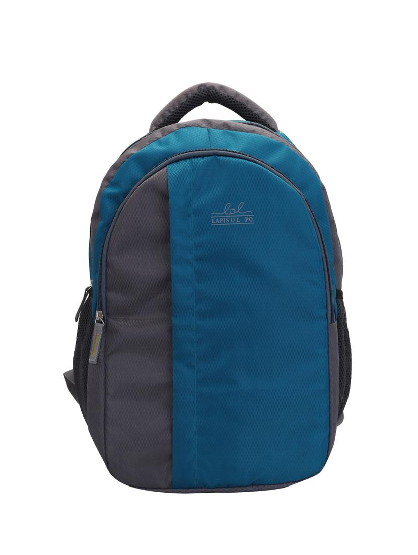blue cotton polyester blend regular backpack - 15625767 - Zoom Image - 1