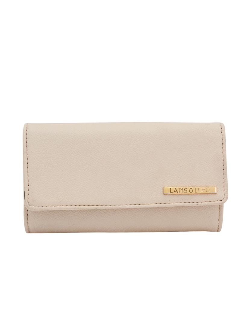 beige leatherette (pu wallet - 15625787 - Zoom Image - 1